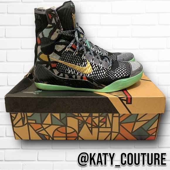 NIKE KOBE 9 NOLA GUMBO LEAGUE MAESTRO W/ ORIGINAL BOX, US MENS SIZE 12, MINT. - Picture 4 of 16